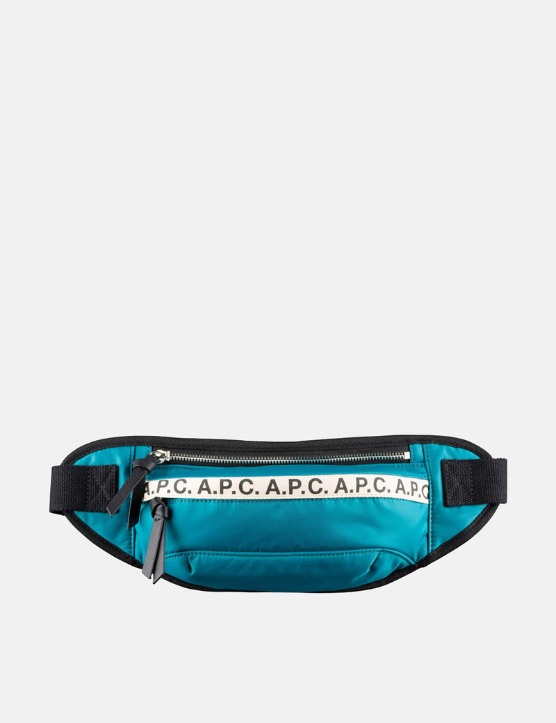 A.P.C. Repeat Hip Bag - Peacock Blue
