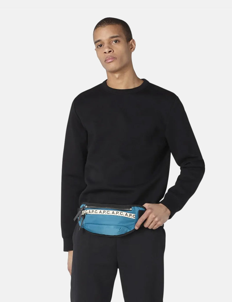 A.P.C. Repeat Hip Bag - Peacock Blue
