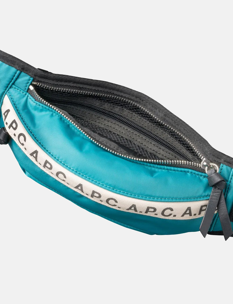 A.P.C. Repeat Hip Bag - Peacock Blue