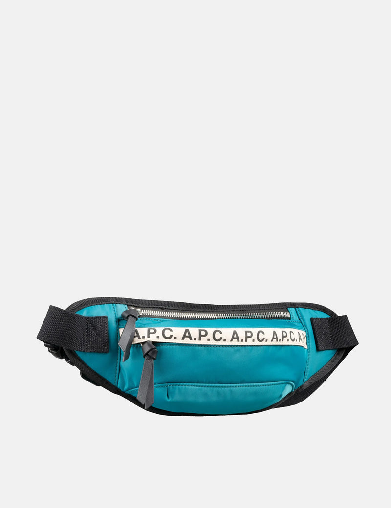 A.P.C. Repeat Hip Bag - Peacock Blue