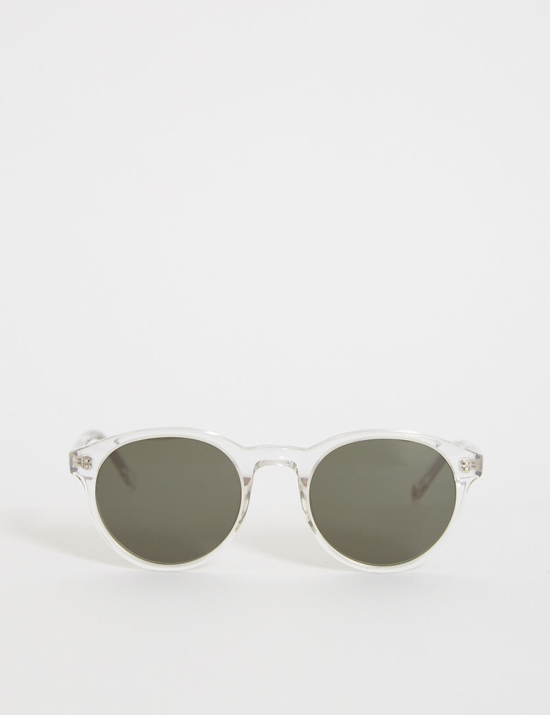 YMC x Bridges & Brows Bubs Sunglasses - Crystal/Solid Green