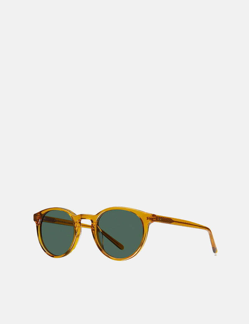YMC x Bridges & Brows Albert Sunglasses - Honey/Solid Green