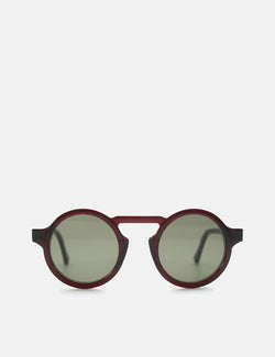 Oscar Deen Panda Sunglasses - Claret/Moss