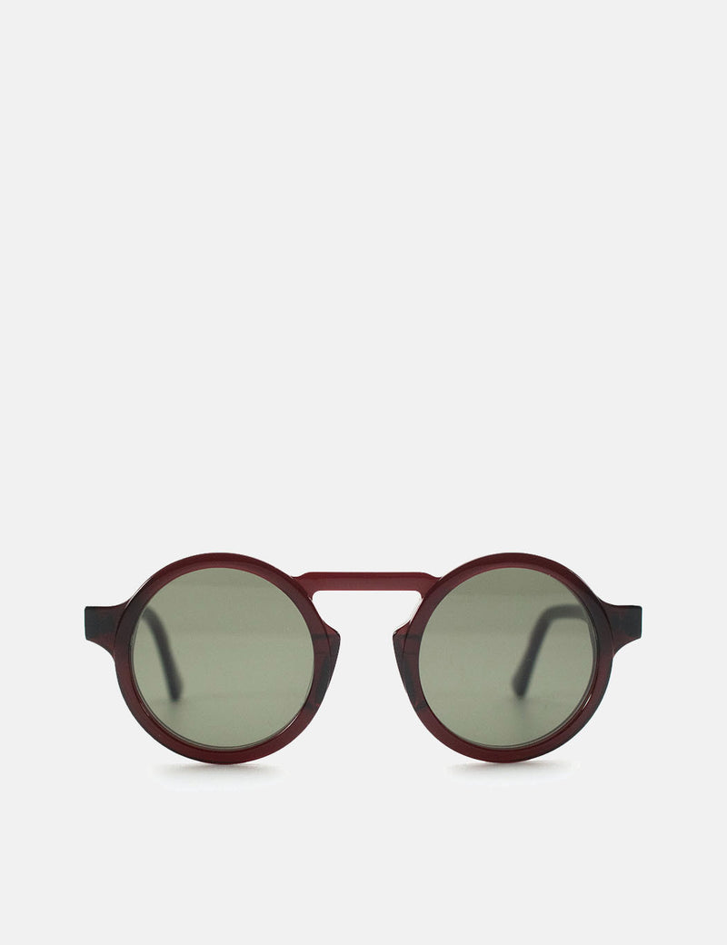 Oscar Deen Panda Sunglasses - Claret/Moss