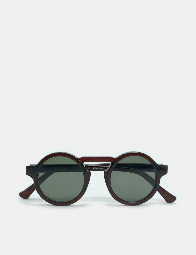 Oscar Deen Panda Sunglasses - Claret/Moss