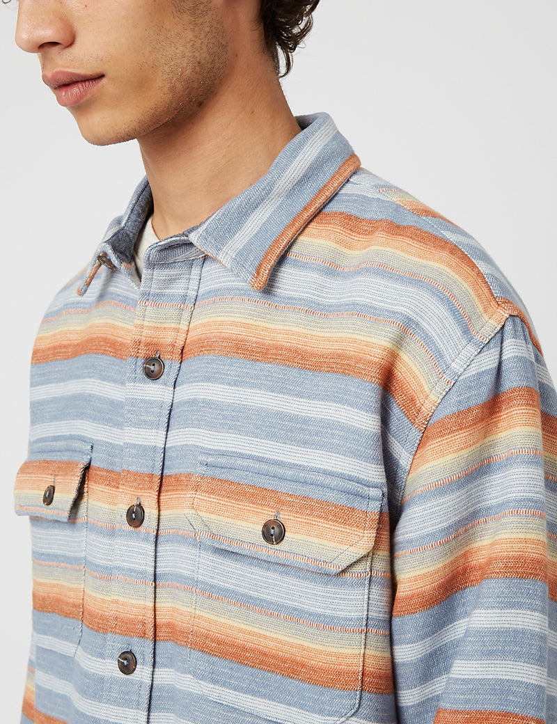 Pendleton Driftwood Shirt - Blue Stripe
