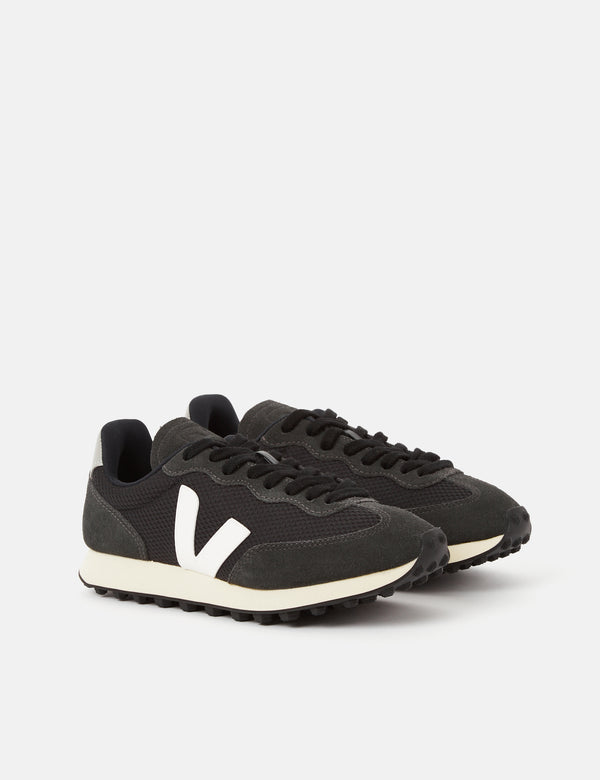 Chaussures d'entraînement Veja Rio Branco Alveomesh pour femmes - Noir/Blanc/Gris Oxford