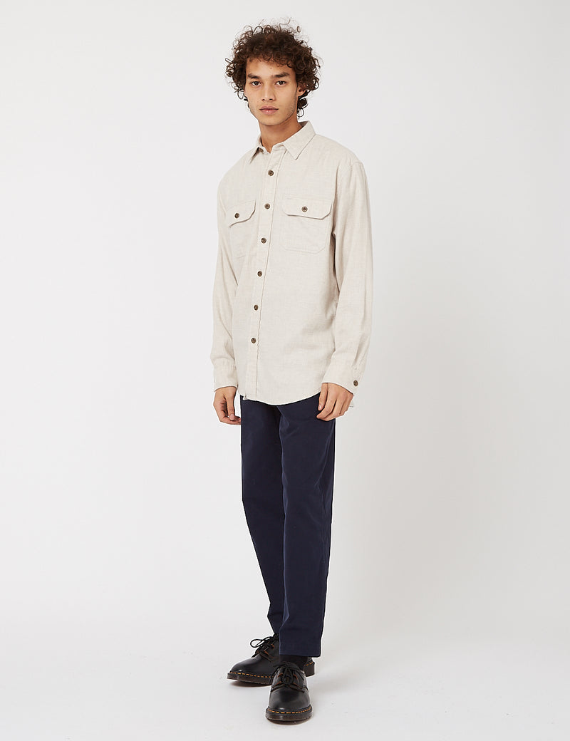 Pendleton Burnside Flannel Shirt - Natural