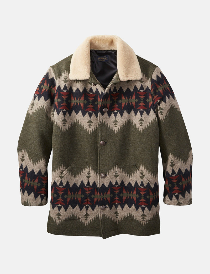 Pendleton Brownsville Coat - Olive Mix Senora