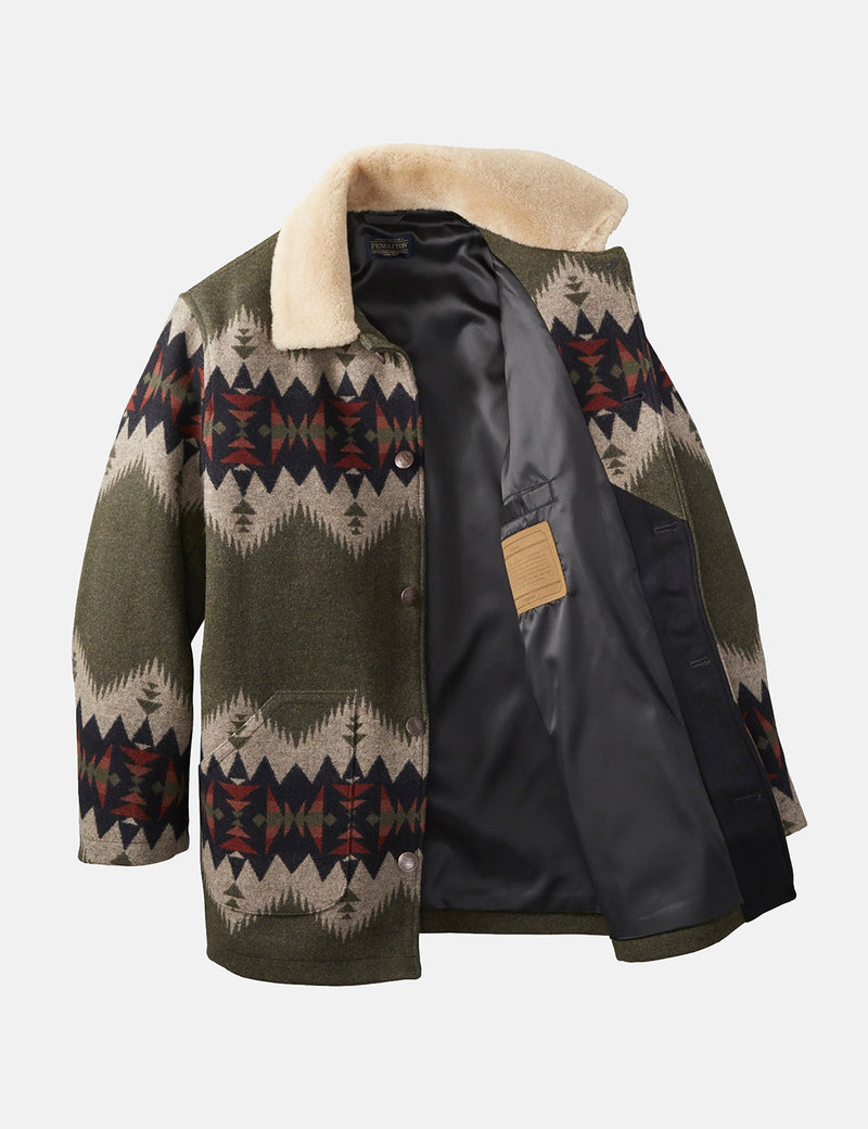 Pendleton Brownsville Coat - Olive Mix Senora