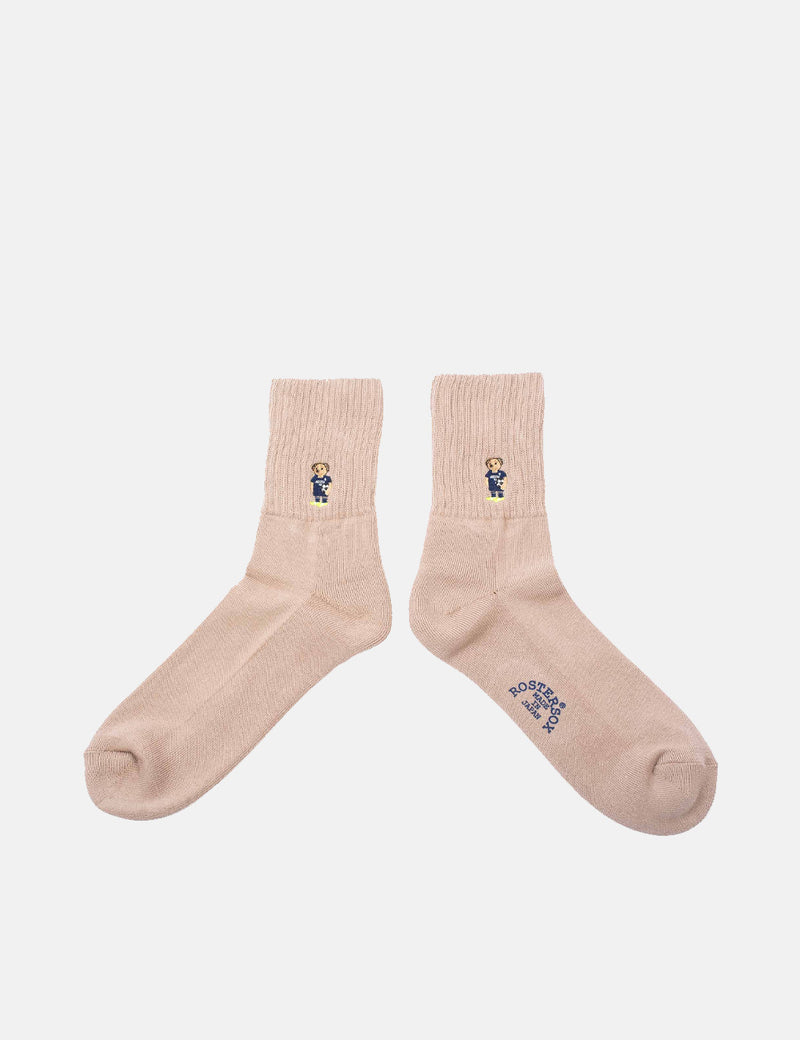 Rostersox Bear Socks -  Beige