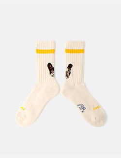 Rostersox Dog Socks - White