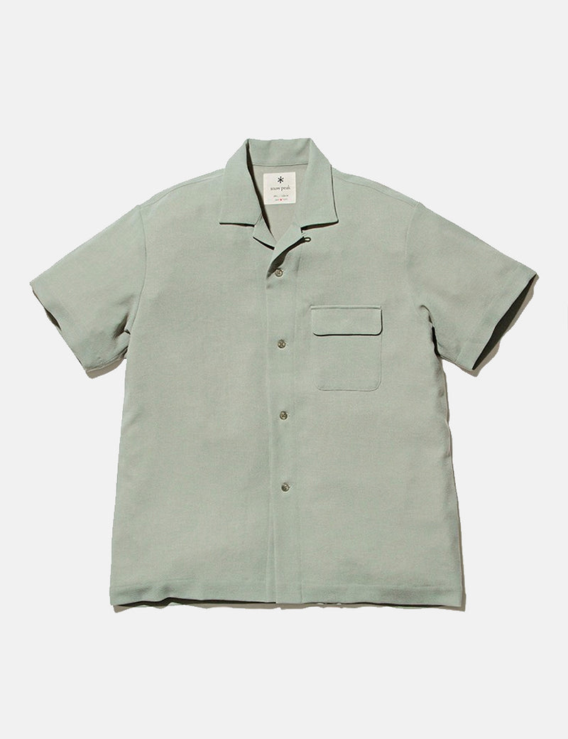 Snow Peak Quick Dry Crepe Weave Soft Shirt - Sage