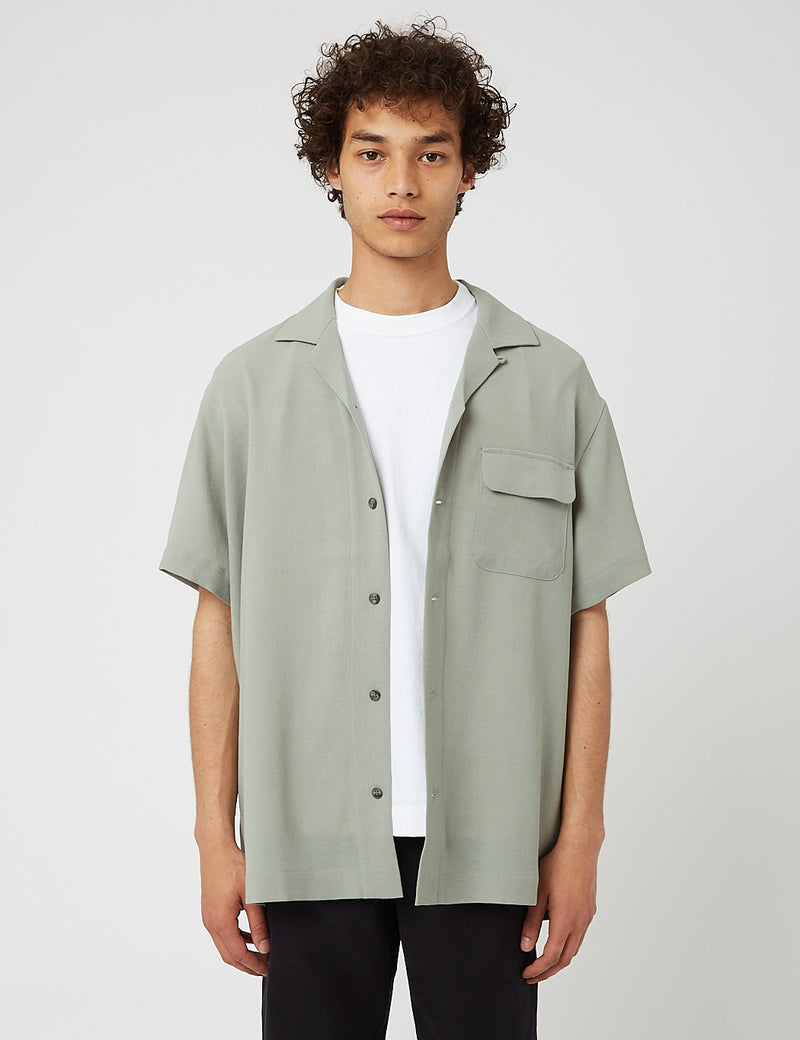 Snow Peak Quick Dry Crepe Weave Soft Shirt - Sage