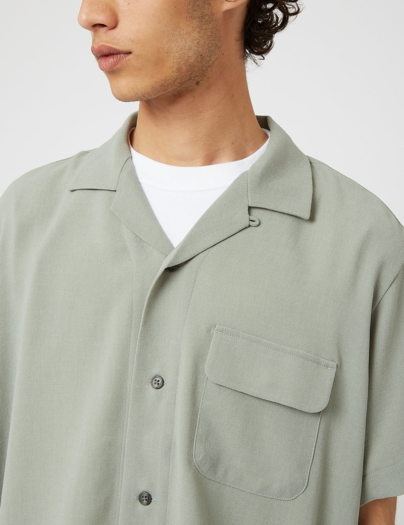 Snow Peak Quick Dry Crepe Weave Soft Shirt - Sage