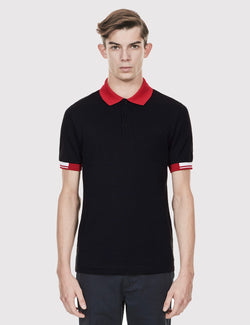 Chemise Fred Perry x Raf Simons Tipped Cuff Pique - Black