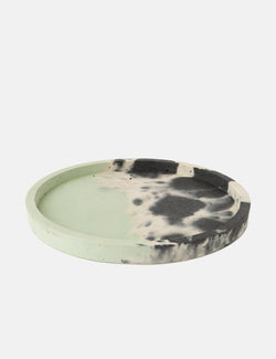Plateau Rond Smith & Goat - Vert Menthe/Gris Anthracite/Blanc