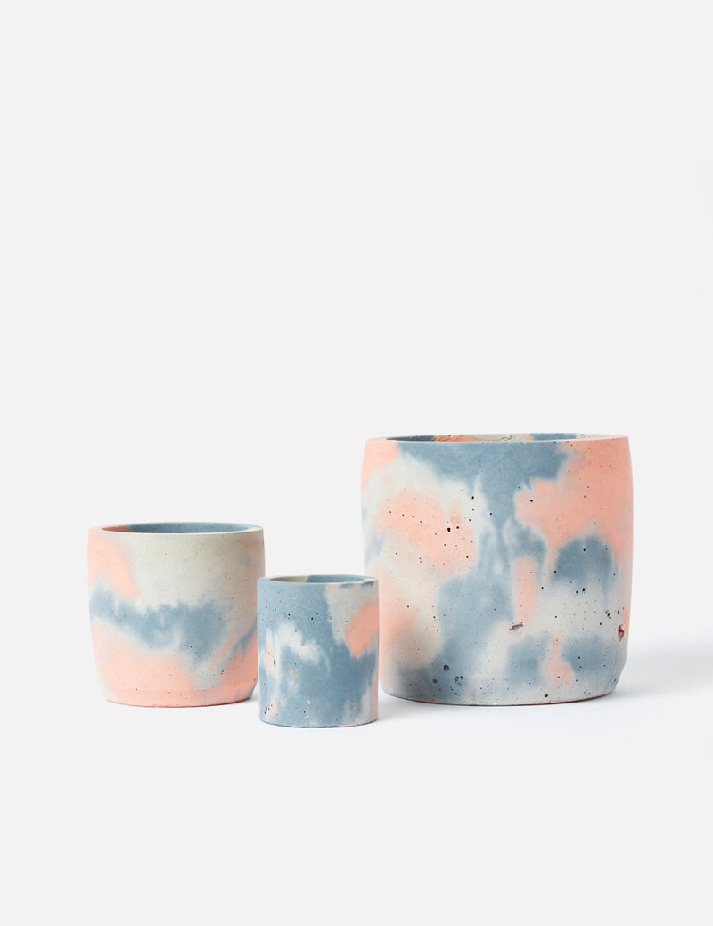 Smith & Goat Triple Cylinder Pot Set - Peach/Navy Blue/Grey