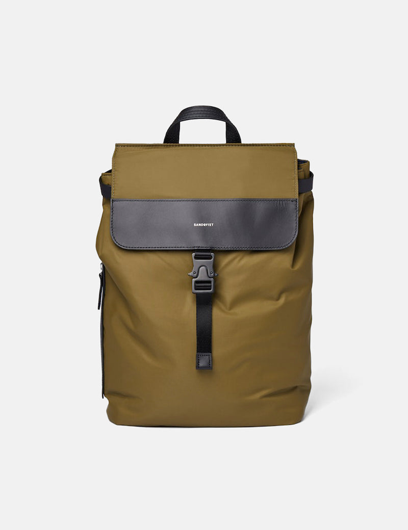 Sandqvist Alva Nylon Backpack - Military Olive Green