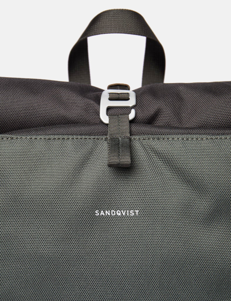 Sandqvist Arvid Rolltop Backpack (Recycled Poly)  - Military Olive Green
