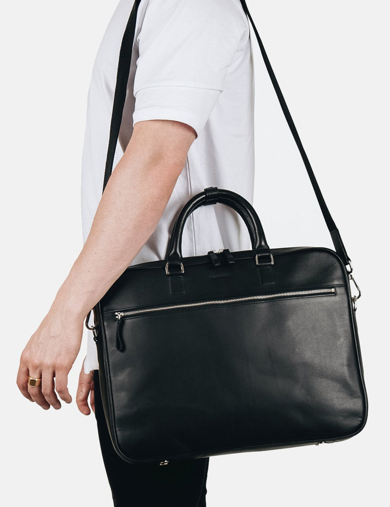 Sandqvist Dag Briefcase (Leather) - Black