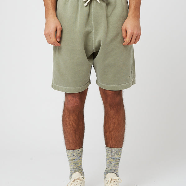 Nigel Cabourn Embroidered Arrow Shorts - US Army Green I Article.