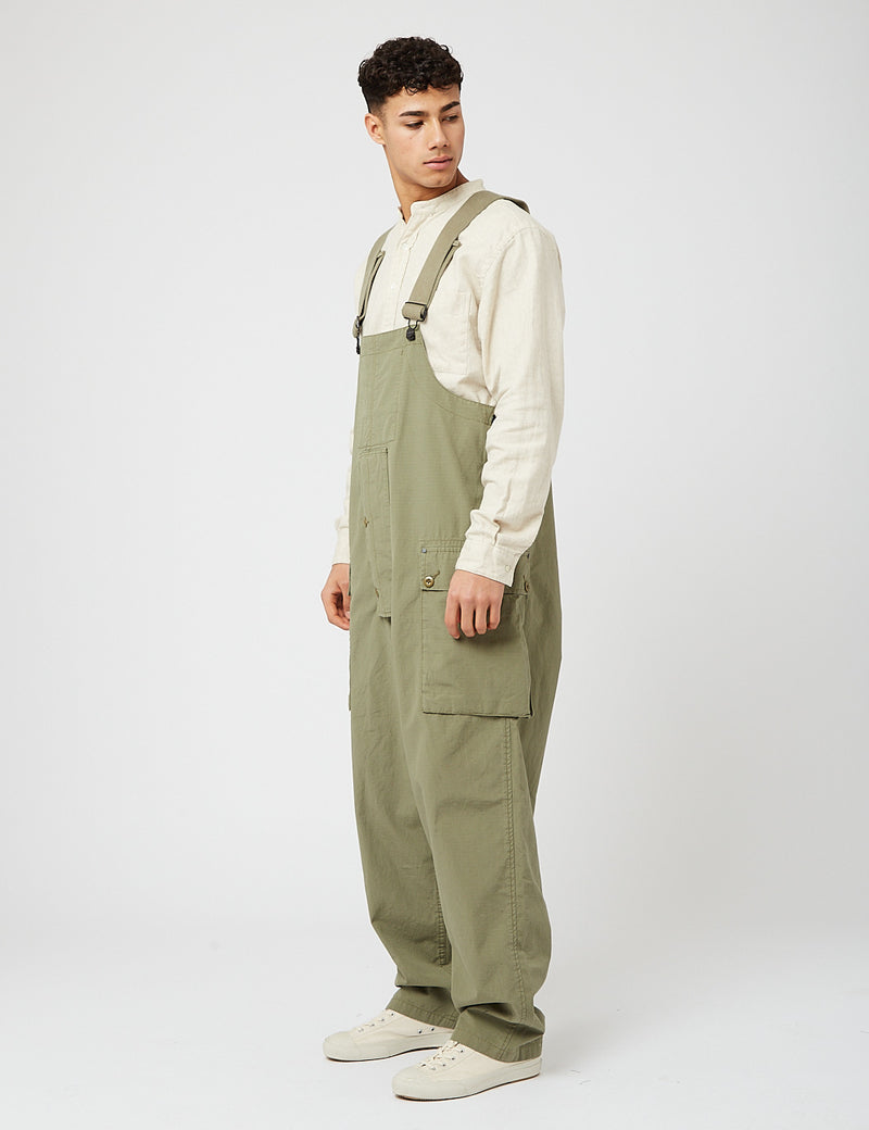 Nigel Cabourn Marine-Latzhose (entspannt) - US Army Green