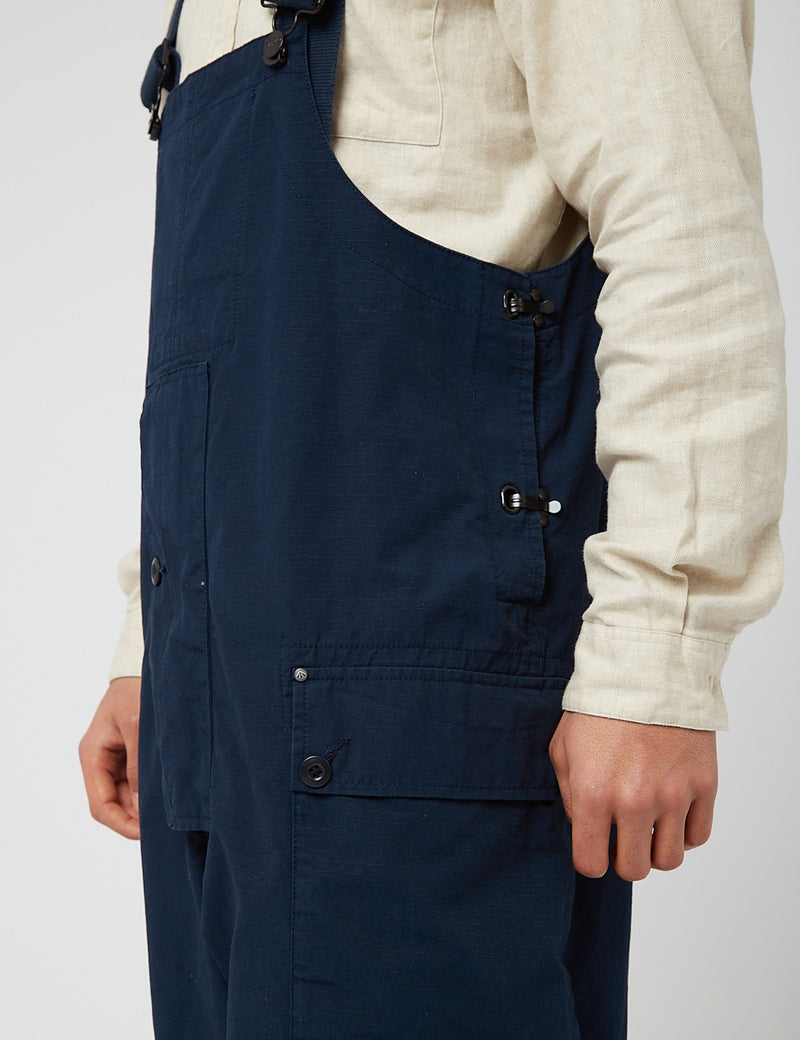 Nigel Cabourn Naval Dungaree (Relaxed) - Black Navy