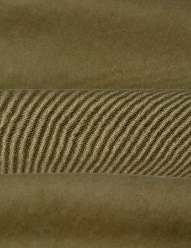 Wax London Pleat Trousers (Relaxed/Antill) - Khaki Green