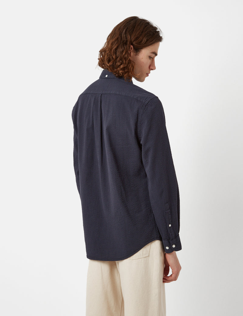 Portuguese Flannel Atlantico Shirt - Navy Blue
