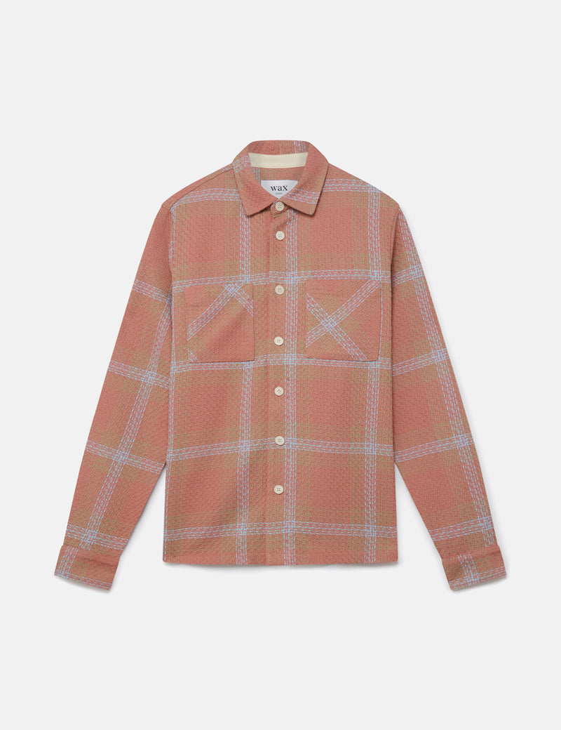 Wax London Whiting Overshirt (Mio) - Pink/Blue