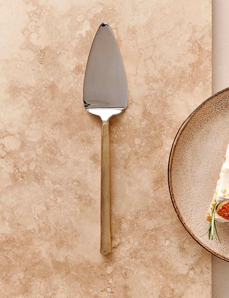 Nkuku Sirkali Cake Slice - Brushed Gold
