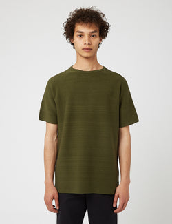 Snow Peak WG Stretch Knit T-Shirt - Khaki Green
