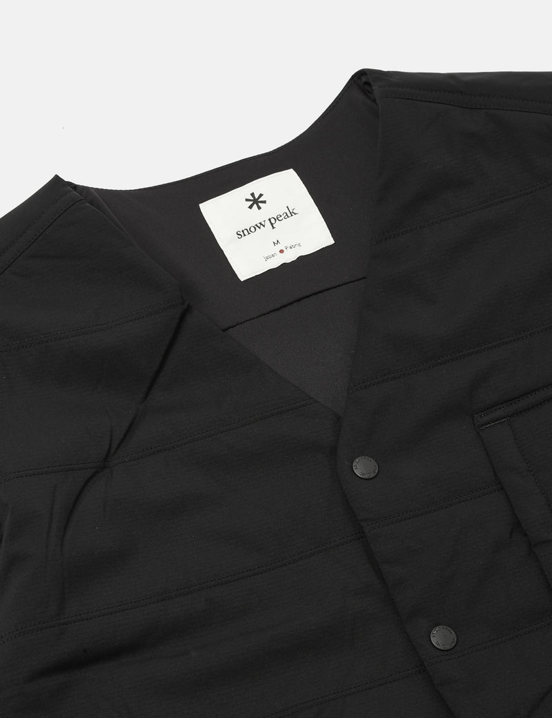 Snow Peak Flexible Insulated Cardigan - Black