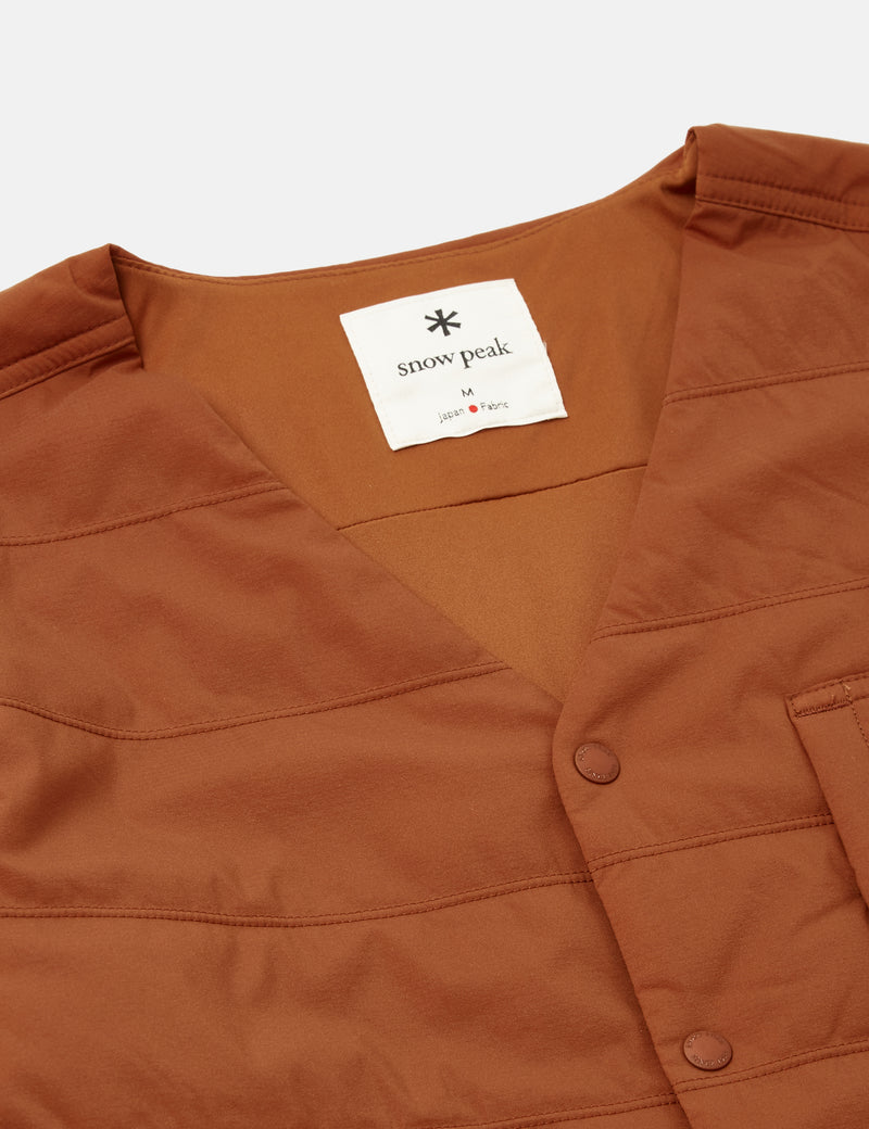 Snow Peak Flexible Insulated Cardigan - Orange