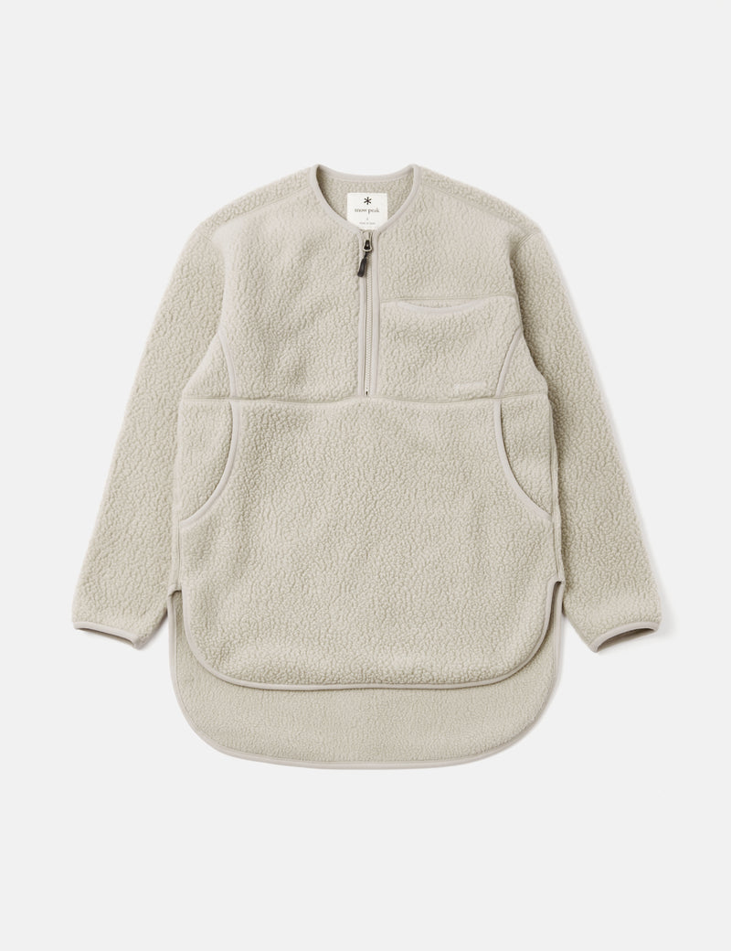 Snow Peak Thermal Boa Fleece Pullover - Beige