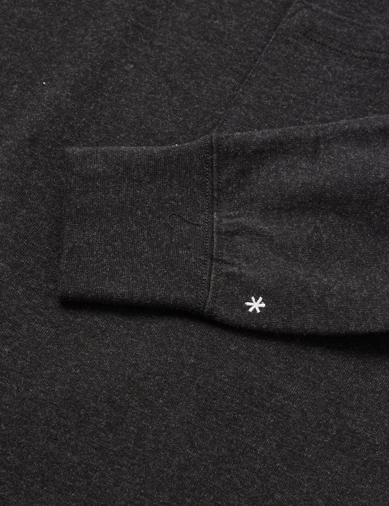 Snow Peak Recycled Cotton Heavy Long Sleeve T-Shirt - Black