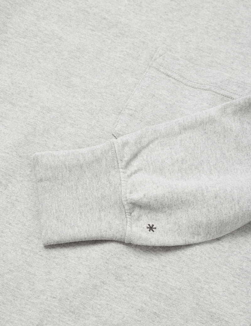 Snow Peak Recycled Cotton Heavy Long Sleeve T-Shirt - Grey