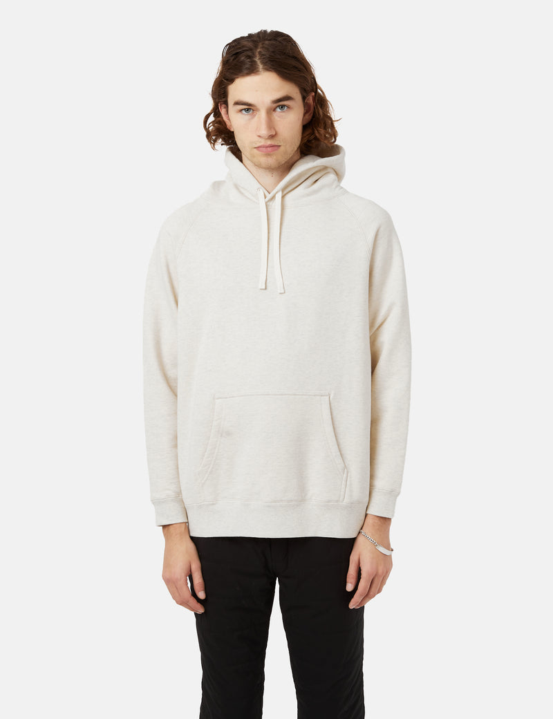 Snow Peak Hooded Sweatshirt (Recycled Cotton) - Oatmeal Brown