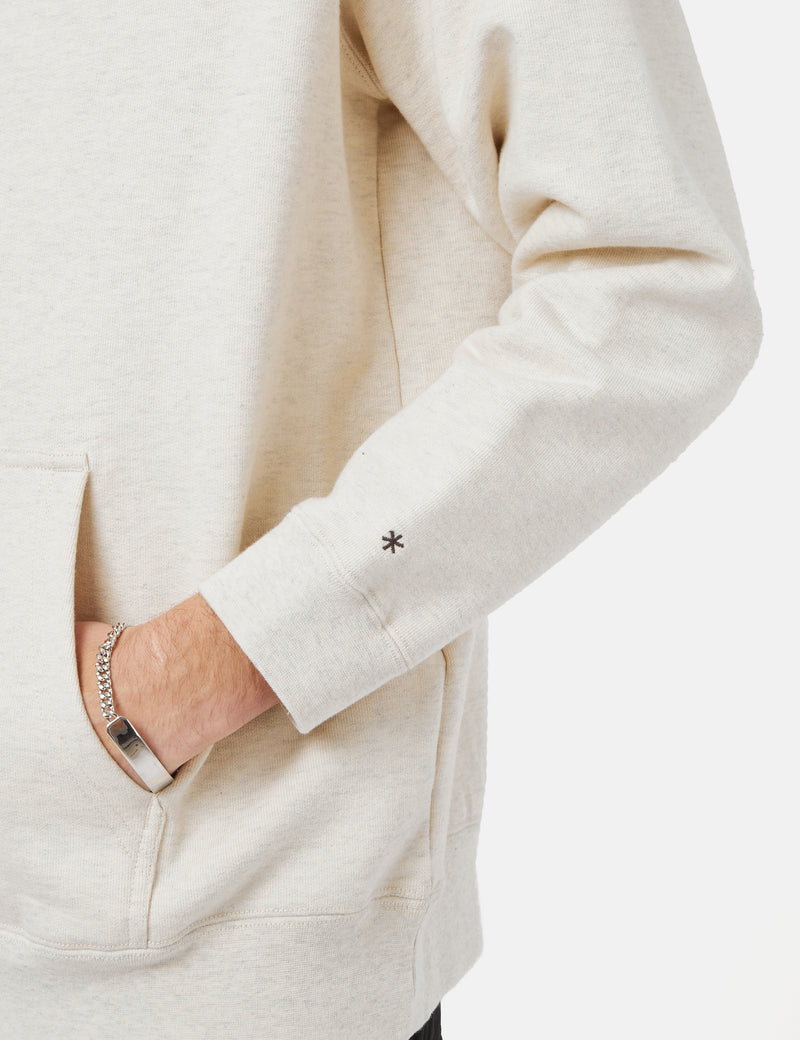Snow Peak Hooded Sweatshirt (Recycled Cotton) - Oatmeal Brown