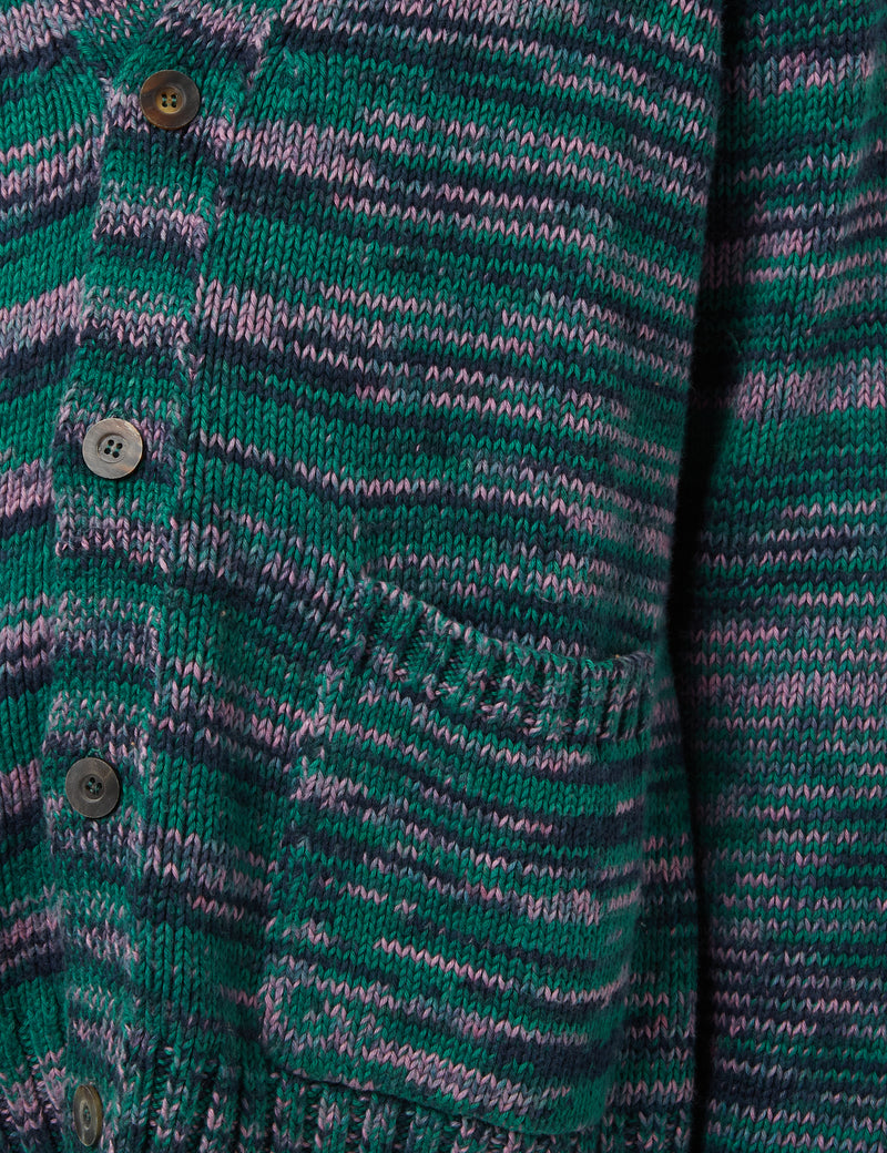 Corridor Space Dye Cardigan - Alpine Blue