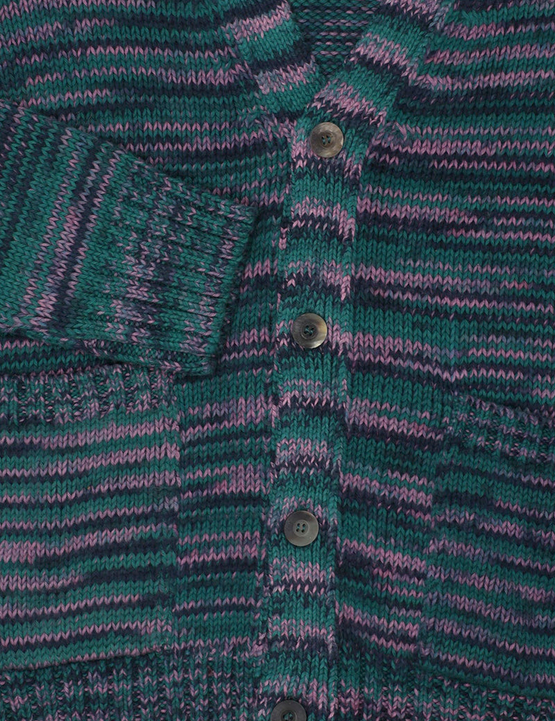 Corridor Space Dye Cardigan - Alpine Blue