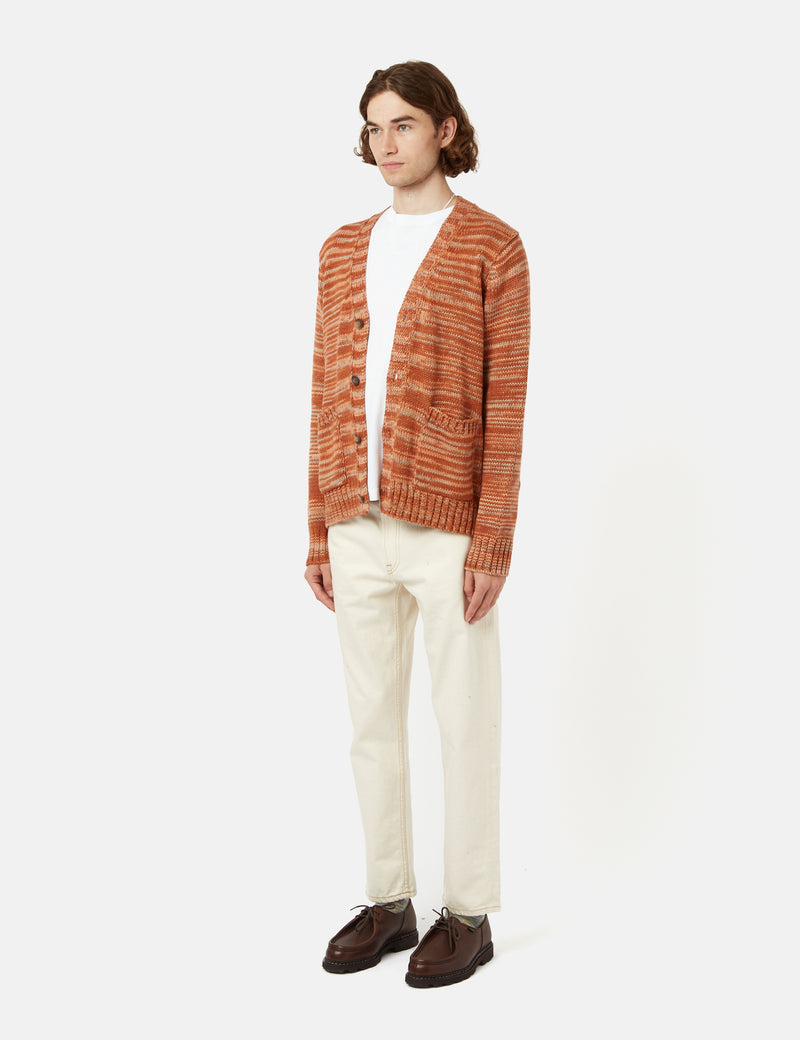 Corridor Space Dye Cardigan - Autumnal Orange