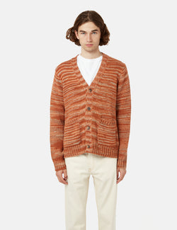 Corridor Space Dye Cardigan - Autumnal Orange