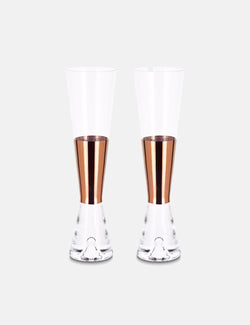 Tom Dixon Tank Champagne Glasses (Set of 2) - Copper