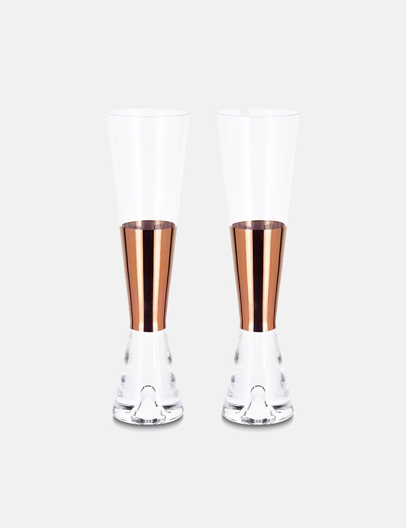 Tom Dixon Tank Champagne Glasses (Set of 2) - Copper