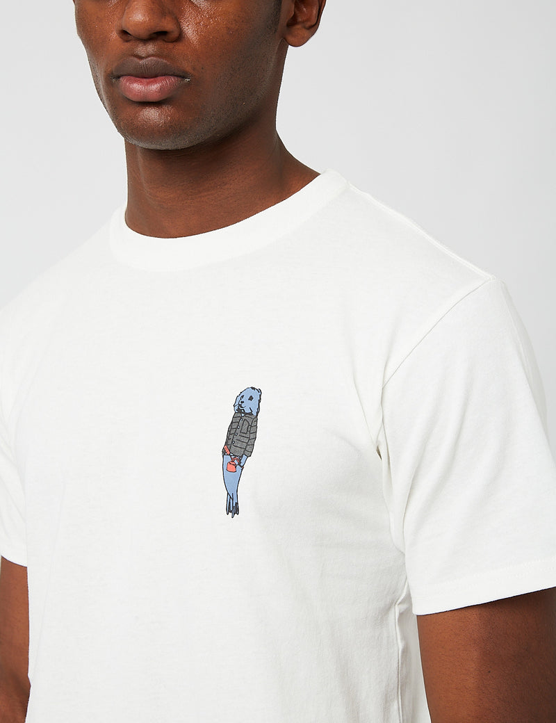 Snow Peak Pack & Carry Fireplace T-Shirt - White