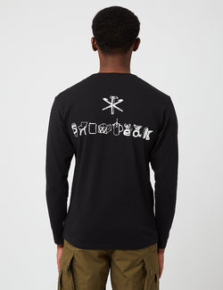 Snow Peak Camping Gear Long Sleeve T-Shirt - Black