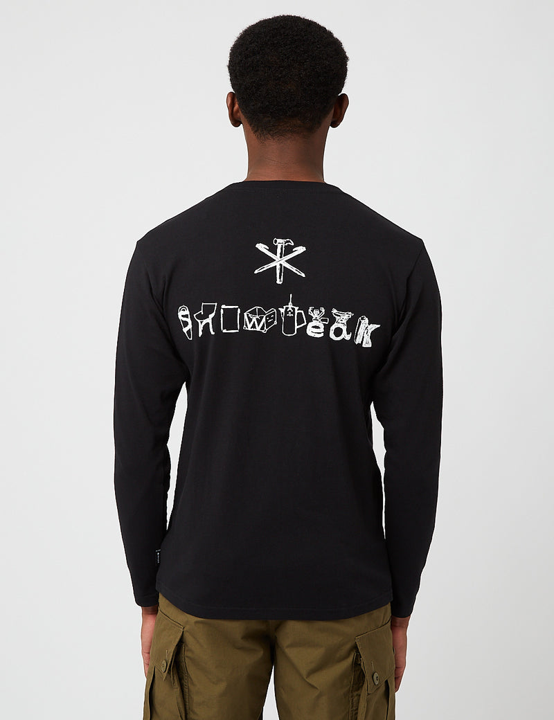 Snow Peak Camping Gear Long Sleeve T-Shirt - Black