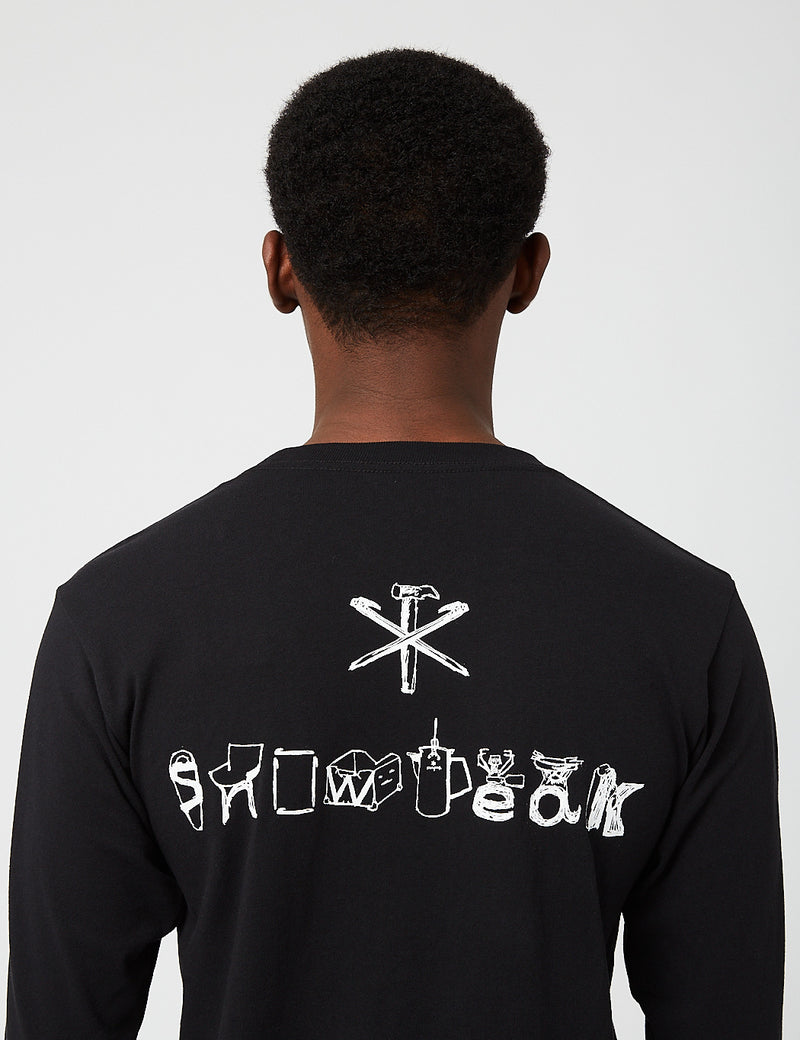 Snow Peak Camping Gear Long Sleeve T-Shirt - Black